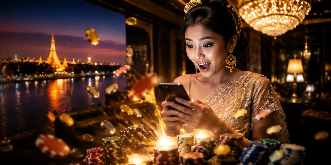 ရန်ကုန်မြစ်နားတွင် မိုဘိုင်းကာစီနို APP ကို အသုံးပြုသူ